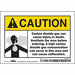 Safety Sign 3 1/2 inx5 in Vinyl