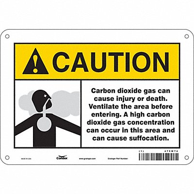 Safety Sign 7 in x 10 in Vinyl