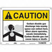 Safety Sign 10 in x 14 in Polyethylene