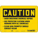 Safety Sign 7 in x 10 in Polyethylene