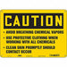 Safety Sign 10 inx14 in Polyethylene