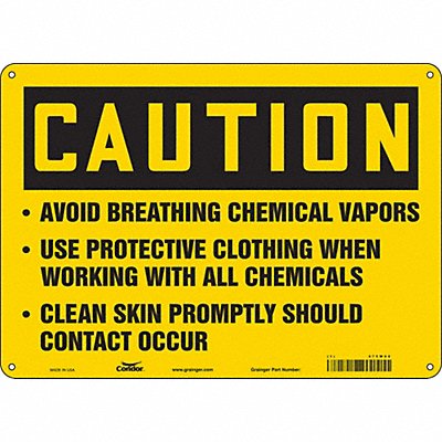 Safety Sign 10 inx14 in Vinyl