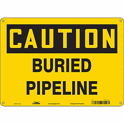 Safety Sign 10 inx14 in Polyethylene