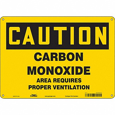 Safety Sign 10 in x 14 in Aluminum