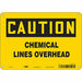 Chemical Sign 7 in x 10 in Aluminum