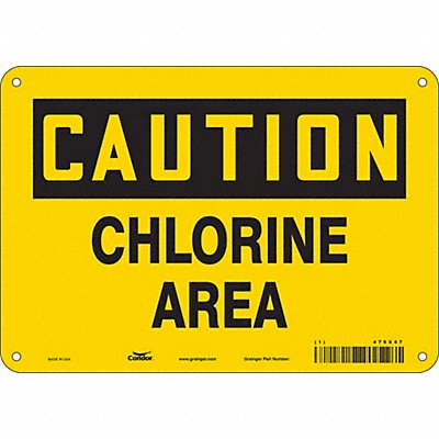 Safety Sign 7 in x 10 in Polyethylene