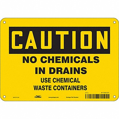 Safety Sign 7 inx10 in Vinyl