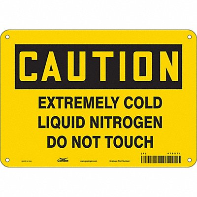 Safety Sign 7 inx10 in Polyethylene