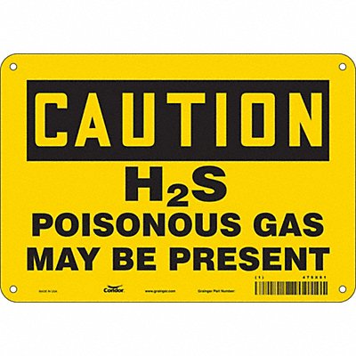 J8203 Chemical Sign 7 in x 10 in Aluminum