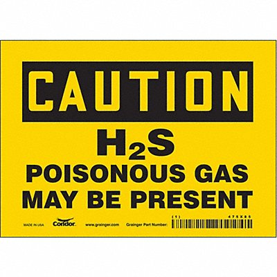 J8203 Safety Sign 5 inx7 in Vinyl