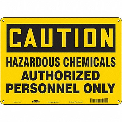 Safety Sign 10 inx14 in Aluminum