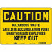 Safety Sign 10 inx14 in Aluminum