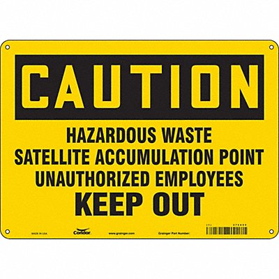 Safety Sign 10 inx14 in Vinyl