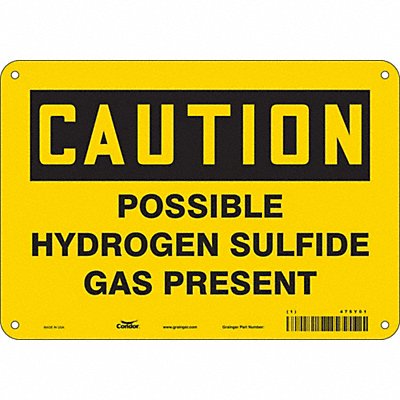 Safety Sign 7 in x 10 in Aluminum