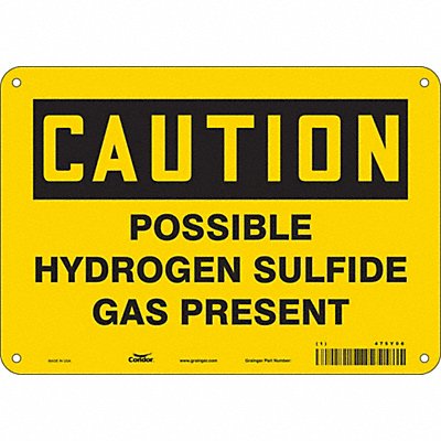 Safety Sign 7 in x 10 in Vinyl
