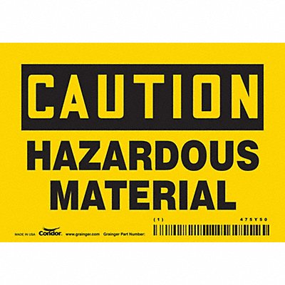 Safety Sign 3 1/2 inx5 in Vinyl