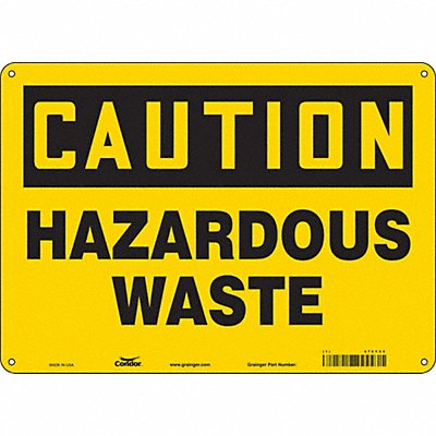 J8214 Safety Sign 10 inx14 in Aluminum