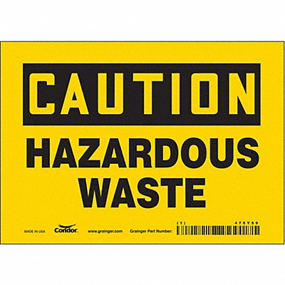J8214 Safety Sign 5 inx7 in Vinyl