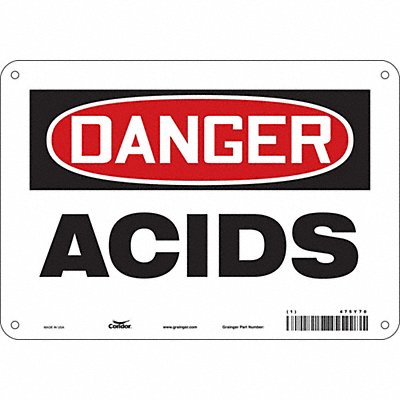 Safety Sign 7 inx10 in Polyethylene