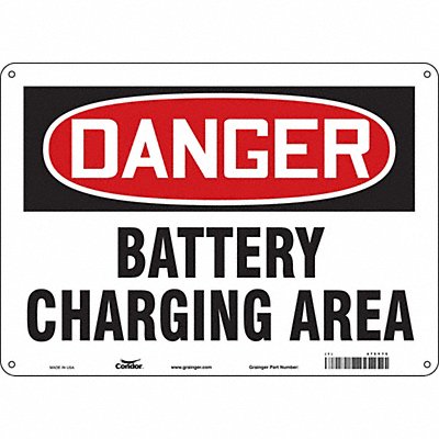 Safety Sign 10 inx14 in Aluminum