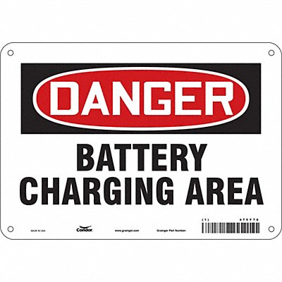 Safety Sign 7 inx10 in Polyethylene