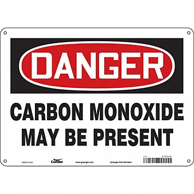 Safety Sign 10 in x 14 in Polyethylene