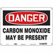 Safety Sign 10 in x 14 in Polyethylene