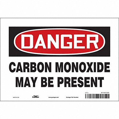 Safety Sign 7 in x 10 in Vinyl