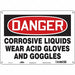 Safety Sign 10 in x 14 in Aluminum