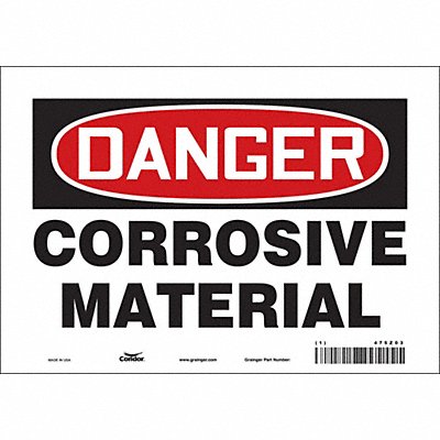Safety Sign 7 in x 10 in Vinyl