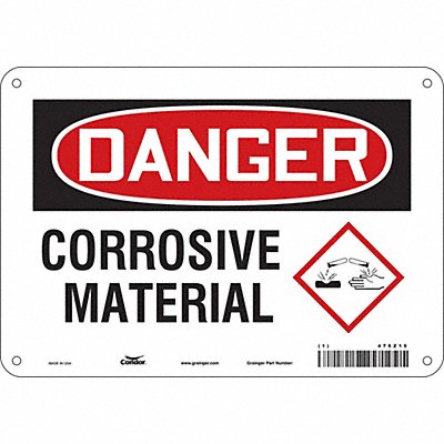 Safety Sign 7 inx10 in Polyethylene