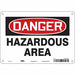 Safety Sign 7 in x 10 in Aluminum