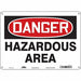 Safety Sign 10 in x 14 in Polyethylene