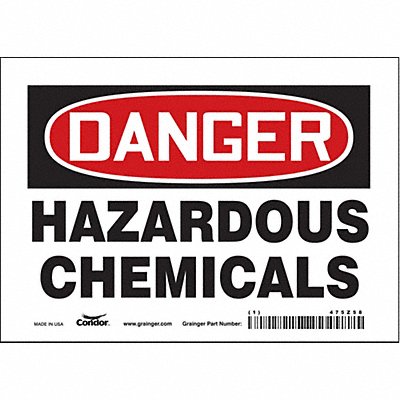 J6930 Safety Sign 5 inx7 in Vinyl
