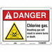 Safety Sign 10 in x 14 in Polyethylene