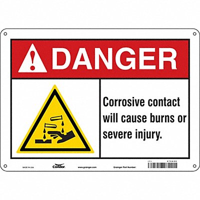 Safety Sign 10 inx14 in Polyethylene