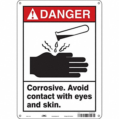 Safety Sign 14 in x 10 in Polyethylene