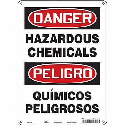 Safety Sign 14 in x 10 in Polyethylene