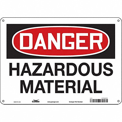 Safety Sign 10 in x 14 in Polyethylene