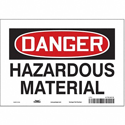 Safety Sign 7 in x 10 in Vinyl