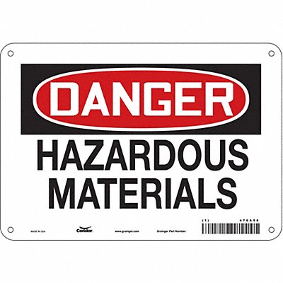 Safety Sign 7 in x 10 in Aluminum