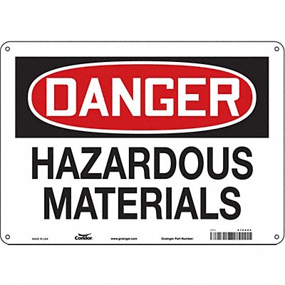 Safety Sign 10 in x 14 in Aluminum