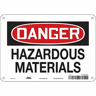Safety Sign 7 inx10 in Polyethylene