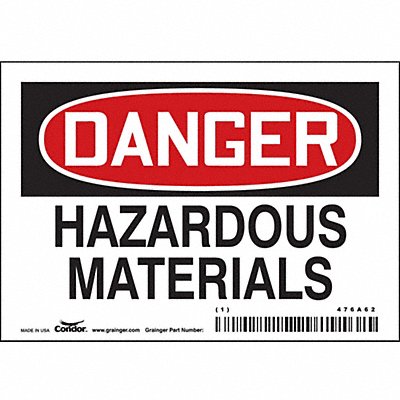 Safety Sign 3 1/2 inx5 in Vinyl