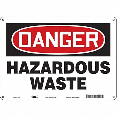 Safety Sign 10 inx14 in Aluminum