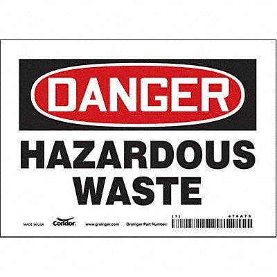 Safety Sign 5 inx7 in Vinyl