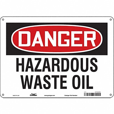 Safety Sign 10 inx14 in Polyethylene