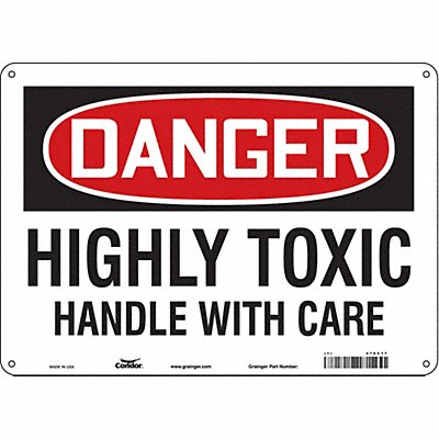 Safety Sign 10 in x 14 in Aluminum