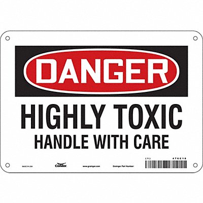 Safety Sign 7 in x 10 in Polyethylene