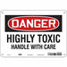 Safety Sign 7 in x 10 in Polyethylene